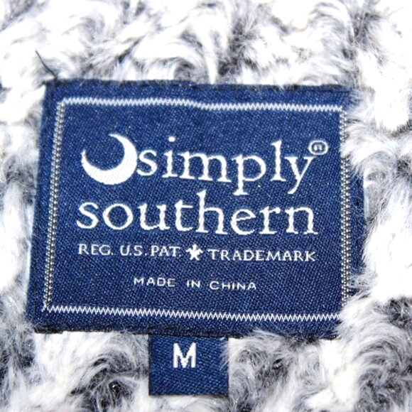 🧥 Simply Southern Fuzzy Quarter-Zip Pullover – Size M – Ultra Soft & Cozy! - Picture 7 of 8